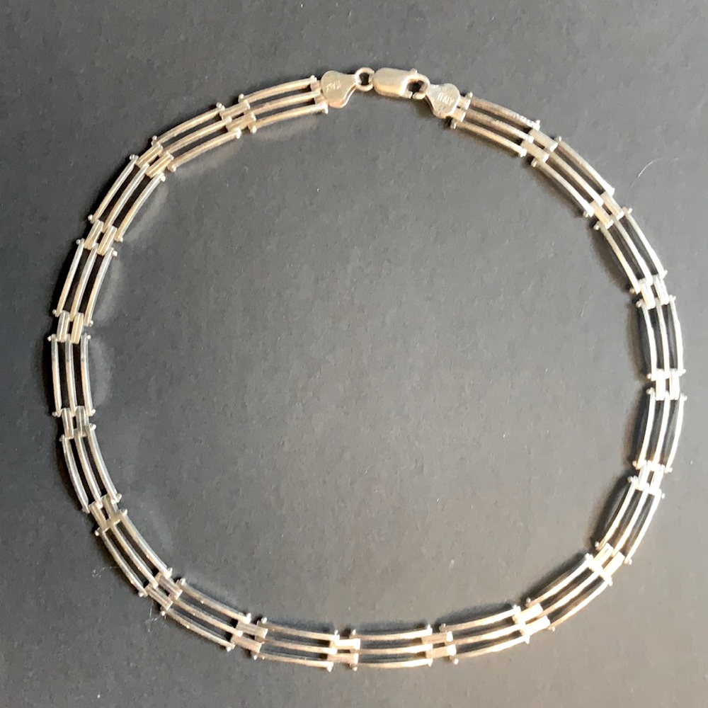 Quality Sterling Chain Link Collar Necklace